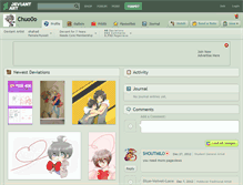 Tablet Screenshot of chuo0o.deviantart.com