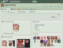 Tablet Screenshot of colorful-sprinkles.deviantart.com