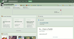 Desktop Screenshot of envyandtrembile.deviantart.com