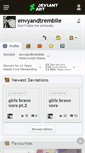 Mobile Screenshot of envyandtrembile.deviantart.com
