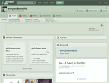 Tablet Screenshot of envyandtrembile.deviantart.com