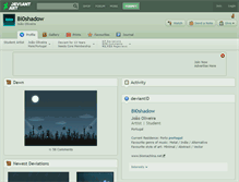 Tablet Screenshot of bi0shadow.deviantart.com