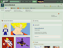 Tablet Screenshot of lonewolfandcub.deviantart.com