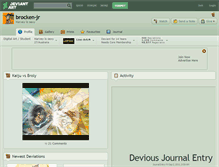 Tablet Screenshot of brocken-jr.deviantart.com
