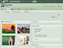 Tablet Screenshot of dark-ocean.deviantart.com