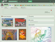Tablet Screenshot of meksik.deviantart.com