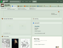 Tablet Screenshot of dusxdan.deviantart.com