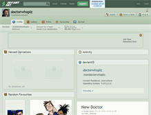 Tablet Screenshot of doctorwhoplz.deviantart.com