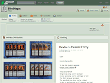 Tablet Screenshot of blindmagus.deviantart.com