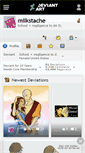 Mobile Screenshot of milkstache.deviantart.com