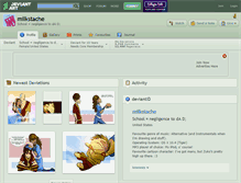 Tablet Screenshot of milkstache.deviantart.com