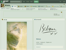 Tablet Screenshot of behana.deviantart.com