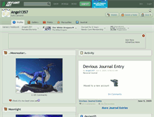 Tablet Screenshot of angel1357.deviantart.com