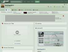 Tablet Screenshot of kickstart011.deviantart.com
