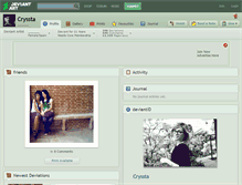Tablet Screenshot of cryssta.deviantart.com