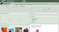 Desktop Screenshot of nameofchoice.deviantart.com