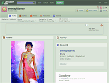 Tablet Screenshot of emmapittaway.deviantart.com