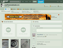 Tablet Screenshot of andthegodsmadelove.deviantart.com