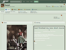 Tablet Screenshot of peeash.deviantart.com