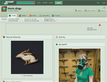 Tablet Screenshot of bionic-dingo.deviantart.com