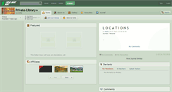 Desktop Screenshot of private-library.deviantart.com