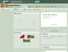 Tablet Screenshot of private-library.deviantart.com