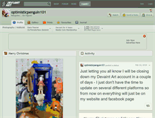 Tablet Screenshot of optimisticpenguin101.deviantart.com