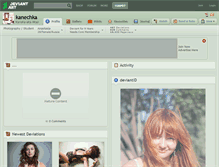 Tablet Screenshot of kanechka.deviantart.com