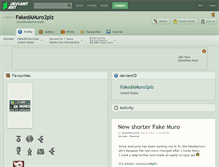 Tablet Screenshot of fakedamuro2plz.deviantart.com