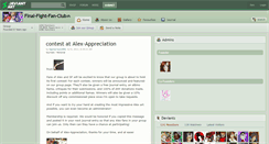 Desktop Screenshot of final-fight-fan-club.deviantart.com