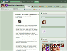 Tablet Screenshot of final-fight-fan-club.deviantart.com