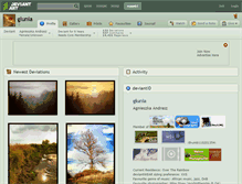 Tablet Screenshot of glunia.deviantart.com