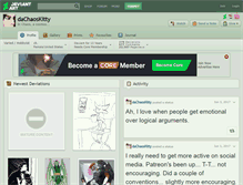 Tablet Screenshot of dachaoskitty.deviantart.com