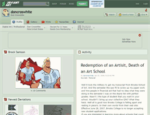 Tablet Screenshot of doncroswhite.deviantart.com