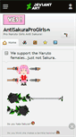 Mobile Screenshot of antisakuraprogirls.deviantart.com