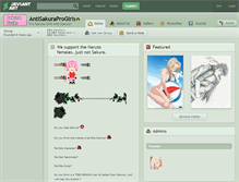 Tablet Screenshot of antisakuraprogirls.deviantart.com