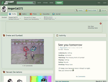 Tablet Screenshot of megancat272.deviantart.com