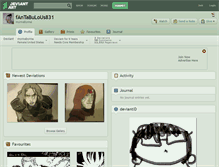 Tablet Screenshot of fantabulous831.deviantart.com