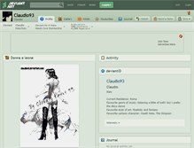 Tablet Screenshot of claudio93.deviantart.com