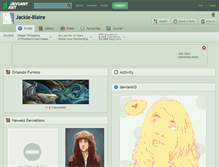 Tablet Screenshot of jackie-blaire.deviantart.com