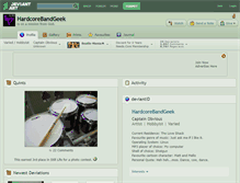 Tablet Screenshot of hardcorebandgeek.deviantart.com