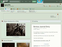 Tablet Screenshot of agonypie.deviantart.com