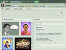 Tablet Screenshot of marcus86.deviantart.com