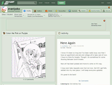 Tablet Screenshot of evanlyoko.deviantart.com
