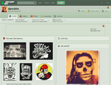Tablet Screenshot of damnbho.deviantart.com