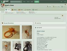 Tablet Screenshot of desert-chaos.deviantart.com
