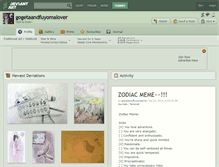 Tablet Screenshot of gogetaandfuyomalover.deviantart.com