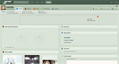 Desktop Screenshot of nanette.deviantart.com