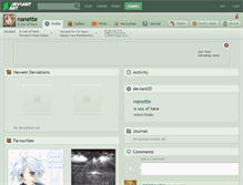 Tablet Screenshot of nanette.deviantart.com