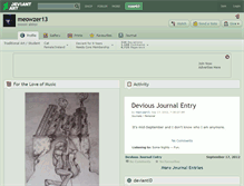 Tablet Screenshot of meowzer13.deviantart.com
